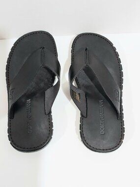 Dolce & Gabbana Kids Black Sandals SIZE 29 US Size 11.5